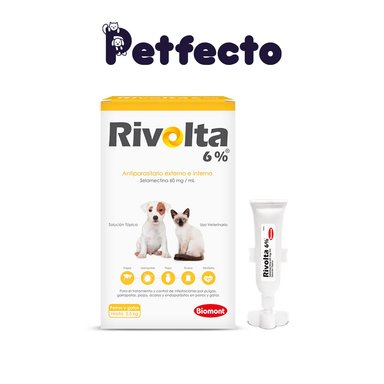 ANTIPULGA PARA GATOS- RIVOLTA 6% (HASTA 2.5 KG.)