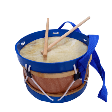 TAMBOR DE MADERA GRANDE 20X20X13CM CON BAQUETAS