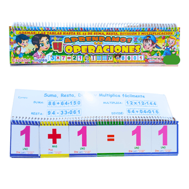 ANILLADO APRENDAMOS LAS 4 OPERACIONES MATEMÁTICAS NUMEROS