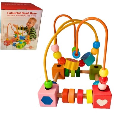 CIRCUITO LABERINTO DIDÁCTICO CON ABACO Y FIGURAS GEOMÉTRICAS