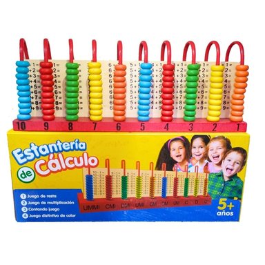 ABACO VERTICAL JUGUETE EDUCATIVO MATEMÁTICO HASTA MILLAR DE MILLÓN JUEGO DIDACTICO