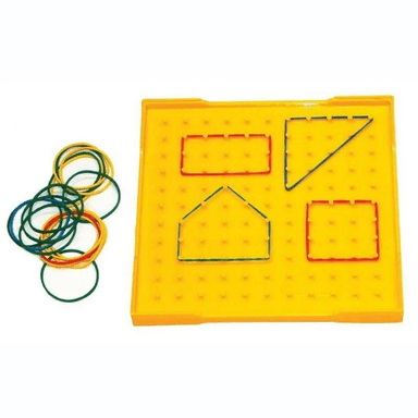 GEOPLANO DE PLÁSTICO JUEGO DIDACTICO EDUCATIVO COLOR VARIADO UNISEX