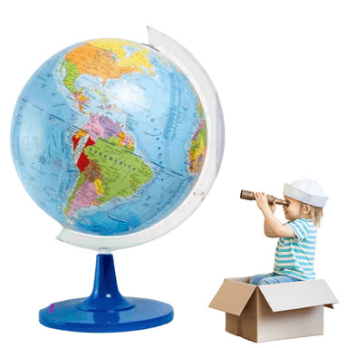 GLOBO TERRÁQUEO 34 CM DE ALTURA GIRATORIO MAPA MUNDI