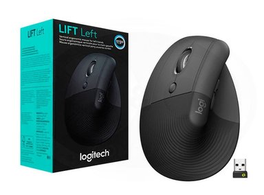MOUSE LOGITECH LIFT VERTICAL ZURDO WIRELESS/BT BLACK - 2