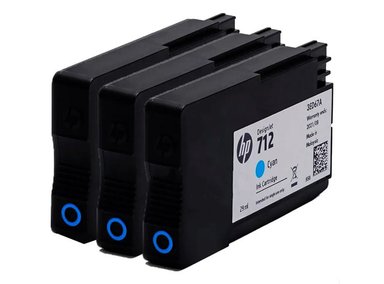 TINTA HP 3ED77A CIAN 712A 3 PACK 29ML - 3