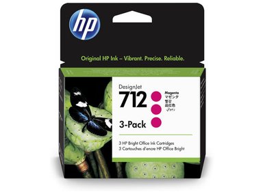 TINTA HP 3ED78A MAGENTA 712A 3 PACK 29ML