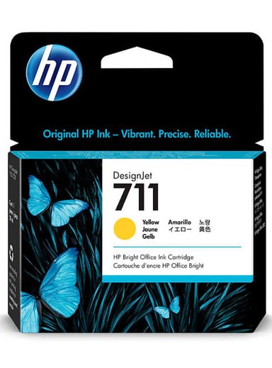 TINTA HP CZ132A AMARILLO 711 YELLOW 29 ML