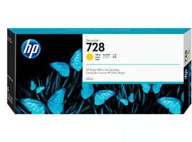 TINTA HP F9K15A AMARILLO 728A 300ML YELLOW