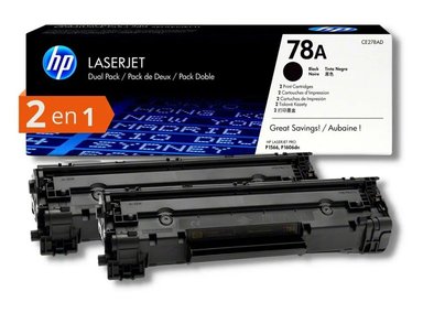 TÓNER HP CE278AD NEGRO 78AD PACK 2 CE278A