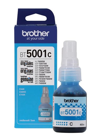 TINTA BROTHER BT5001C CIAN