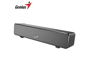 PARLANTE GENIUS SOUND BAR 100 MINI 6W 3.5MM USB POWER BLACK (31730024400) - 1