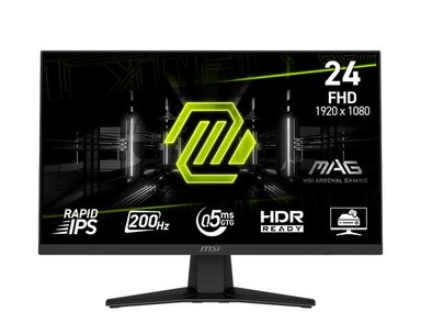 MONITOR MSI MAG 244F PLANO 23.8, FHD RAPID IPS (1920 X 1080), HDMI / DP / HEADPHONE-OUT - 1
