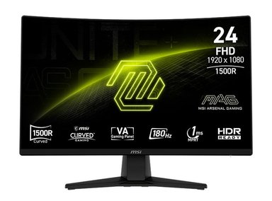 MONITOR MSI MAG 242C CURVO (1500R) 23.6, FHD VA, HDMI / DP / HEADPHONE-OUT - 1