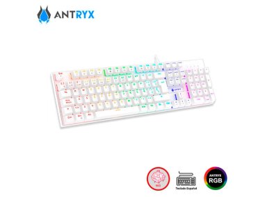 KIT GAMING ANTRYX GC-3100 X3 WHITE, TECLADO SWITCH RED, MOUSE, AURICULARES - 3