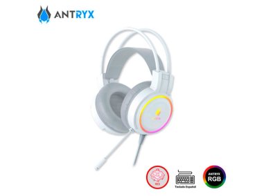 KIT GAMING ANTRYX GC-3100 X3 WHITE, TECLADO SWITCH RED, MOUSE, AURICULARES - 5