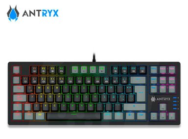 TECLADO MECANICO TKL ANTRYX MK840L BLACK/GRAY, SWITCH BLUE - 2