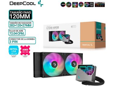 REFRIGERACION LIQUIDA DEEPCOOL LT240, ARGB - 1