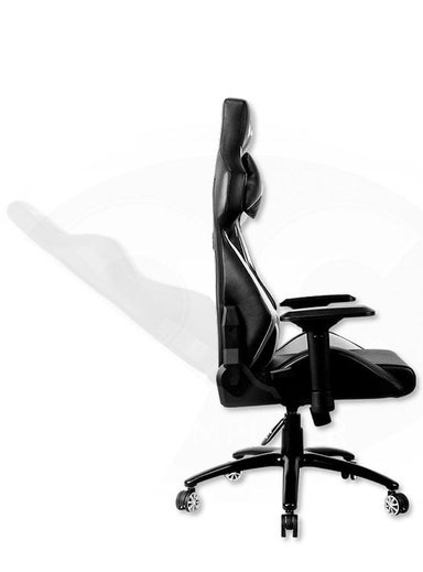 SILLA ANTRYX PRIX XTREME RACING BLACK WHITE (PN:AXR-6600-4WE) - 3