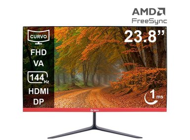 MONITOR CURVO TEROS TE-2403S, 23.8' FHD VA, 144HZ, 1MS, HDMI, DP, EARPHONE OUT - 1