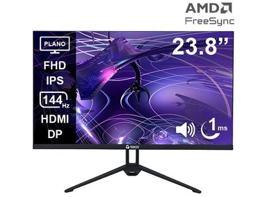 MONITOR PLANO TEROS TE-2417S 23.8' FHD IPS 144HZ 1MS HDMI DP PARLANTES AUDIO OUT - 1