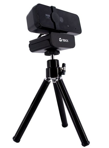 WEBCAM TEROS TE-9072, 2K, MICRÓFONO INCORPORADO, USB 2.0 - 4