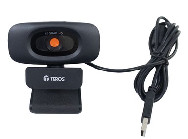 WEBCAM TEROS TE-9073N, 4K, MICRÓFONO INCORPORADO, USB 2.0 - 2