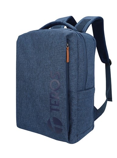 BACKPACK TEROS CITY III NAVY TE9048NV, PARA NOTEBOOKS DE HASTA 15.6', COLOR AZUL