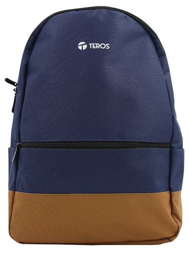 BACKPACK TEROS NOVA TE-ACS9019, PARA NOTEBOOKS DE HASTA 15.6', COLOR AZUL/MARRÓN