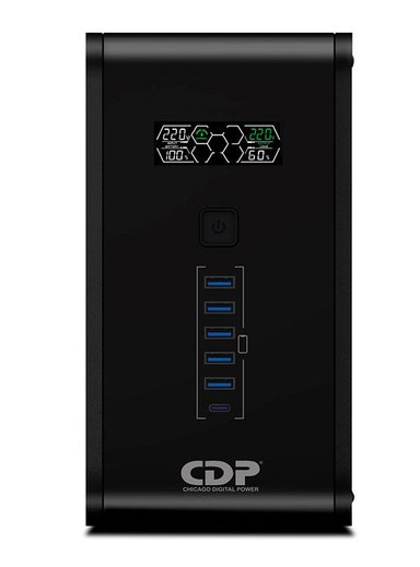 UPS INTERACTIVO CDP (CHICAGO DIGITAL POWER) R-SMART 1510I, 1500VA/900W - 1