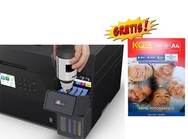 MULTIFUNCIONAL DE TINTA EPSON ECOTANK L6370, IMPRIME/ESCANEA/COPIA/WI-FI/ETHERNET/USB - 4