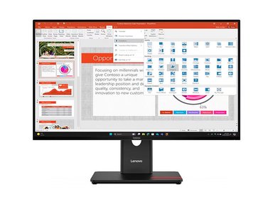 MONITOR PLANO LENOVO THINKVISION T27-40, 27' WLED FHD IPS/HDMI/DP/VGA/USB-C/USB-B/USB-A X3 - 1