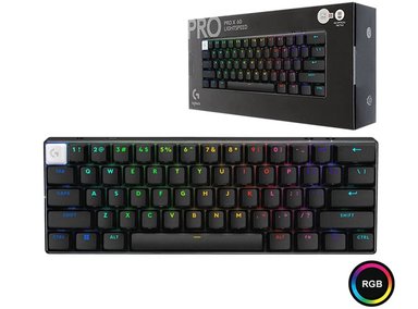 TECLADO LOGITECH PRO X 60 LIGHTSPEED BT/ÓPTICO/65 HRS/RGB BLACK (920-011902) - 1
