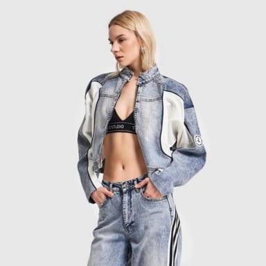 CASACA DENIM MODELO HARD MUJER URBANO - 7