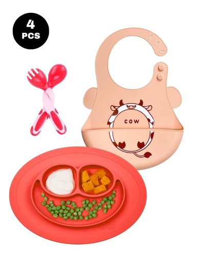 SET ALIMENTACION COW MOD5 ROJO SILICONA 4 PIEZAS