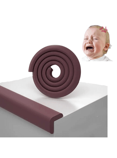PROTECTOR MARRÓN BORDES Y ESQUINAS SEGURIDAD BEBES Y NIÑOS