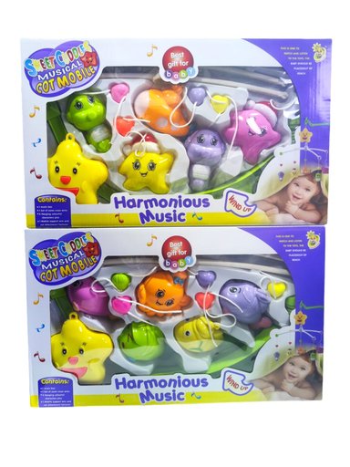 MÓVIL MUSICAL PARA CUNA  DE CUERDA PARA BEBÉS