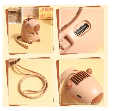 MINI VENTILADOR PORTATIL FOREMANSHOP VERANO CAPIBARA - 3