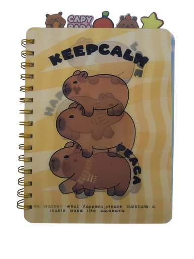 CUADERNO ANILLADO HOLOGRAFICO CON SEPADORES CAPIBARA - 2