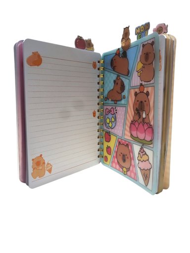 CUADERNO ANILLADO HOLOGRAFICO CON SEPADORES CAPIBARA - 3