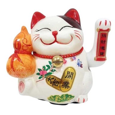 GATO CHINO DE LA SUERTE BLANCO