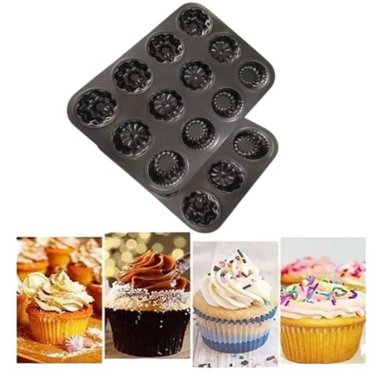 DOS MOLDE PARA 12 CUPCAKE PARA HORNEAR