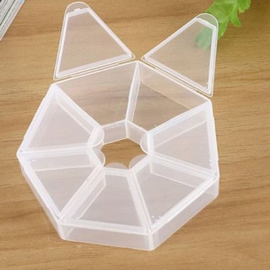 DOS ORGANIZADOR DE JOYAS TRANSPARENTE CIRCULAR