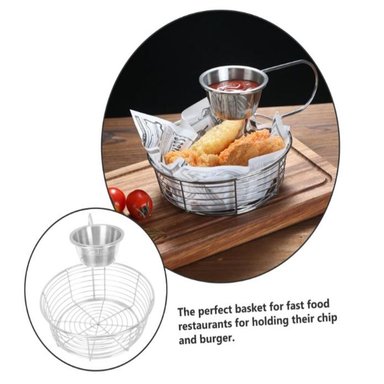 JUEGO DE 3  CESTA DE APERITIVOS DE PATATAS FRITAS