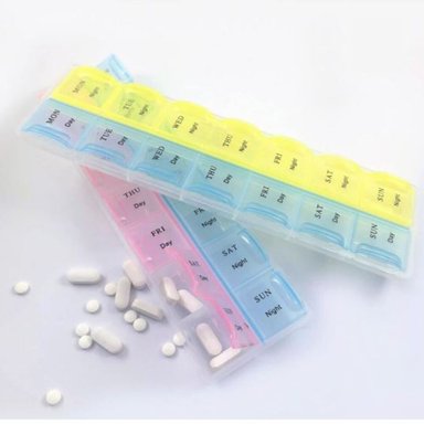 DOS PASTILLERO ORGANIZADOR SEMANAL