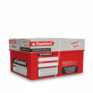 CAJA DE CUADERNOS TRIPLE RENGLON STANDFORD NOTEBOOK – 25 UNIDADES - 3