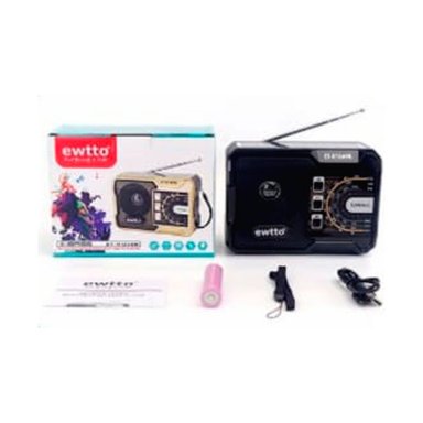 RADIO EWTTO ET-R1249BS CON PANEL SOLAR RECARGABLE Y BLUETOOTH - 3