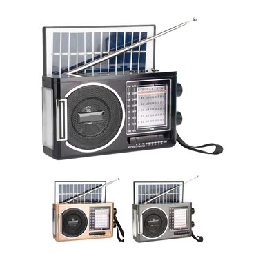 RADIO KTF-1646 PORTÁTIL PANEL SOLAR LINTERNA BLUETOOTH MULTIBANDA - 1
