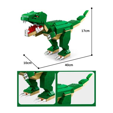 LEGO DINOSAURIO 6EN1 JUGUETE DIDÁCTICO 1000 PIEZAS - 2