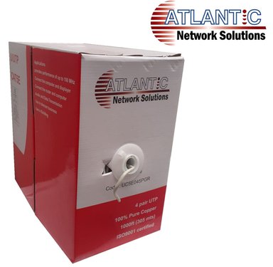 CABLE DE RED ATLANTIC UTP, LAN CAT 5E ROLLO DE DE 305 M DE COBRE