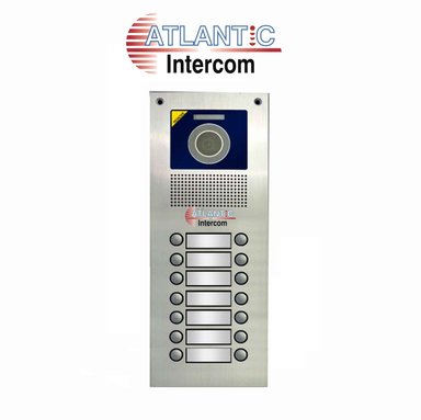 PORTERO CÁMARA DE 14 BOTONES, ATLANTIC AI-VC14DC COLOR GRIS